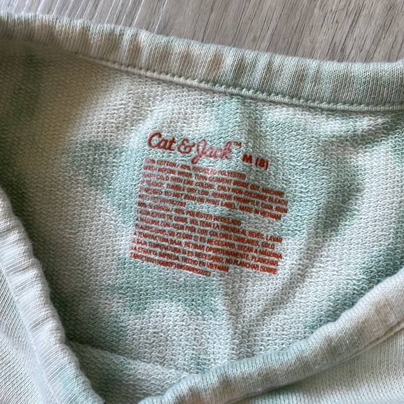 Cat & Jack Girls Tie Dye Green Girls Dress Medium (8) - Picture 2 of 3